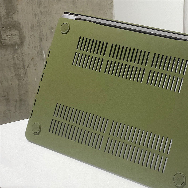 MacBook Notebook Protective Shell Quicksand Army Green — foto 6