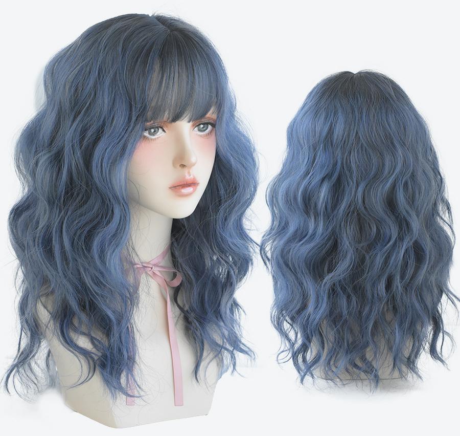 European And American Air Bangs Water Ripple Curls — foto 5