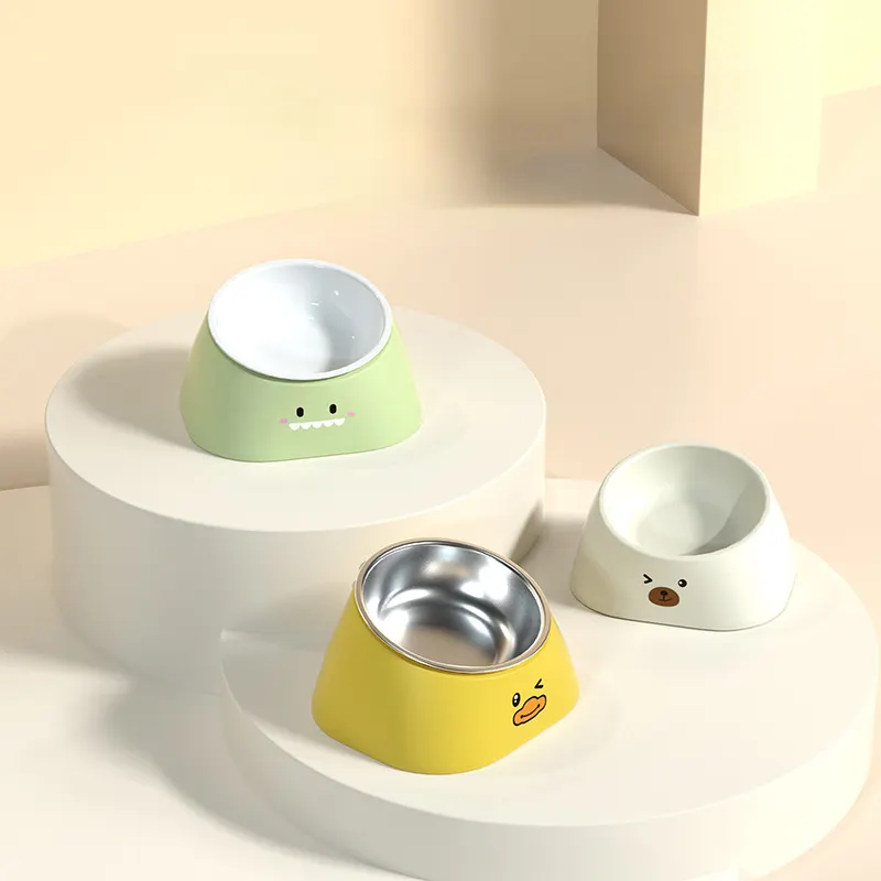 Protect The Cervical Spine Cat Bowl Stainless