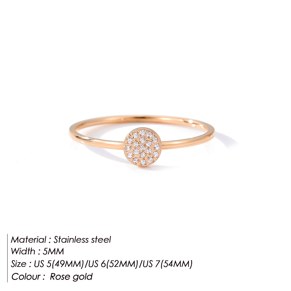 Fashion Stainless Steel Ring Golden Couple