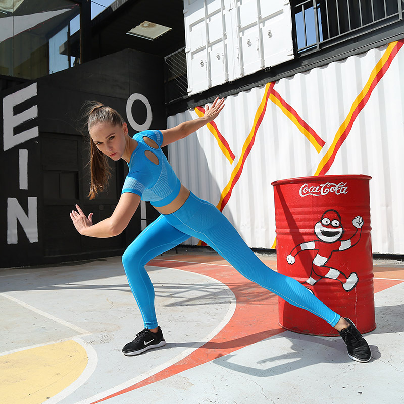 Belly Button Exercise Fitness Morning Running Yoga Suit