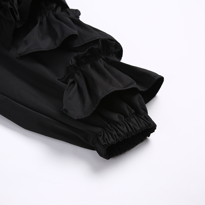 Mushroom Edge Bubble Sleeve Warm Jacket For Women