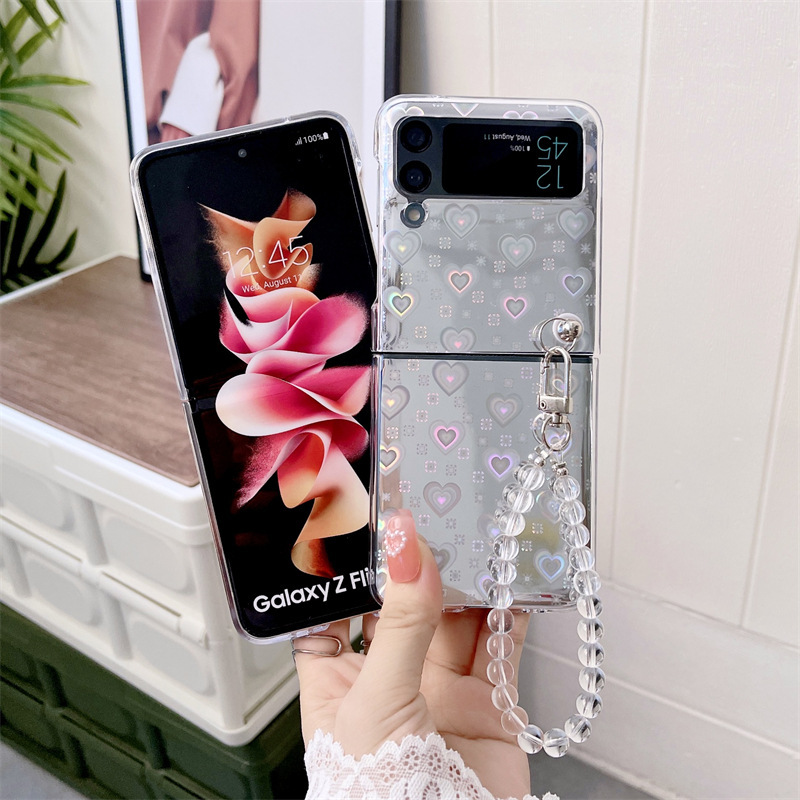 Folding Screen Mobile Phone Case With Simple Hard Shell - Image 4