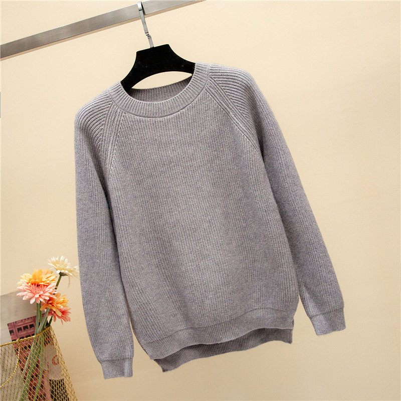 Title 3, Korean Style Loose Solid Color Base Shirt All M...