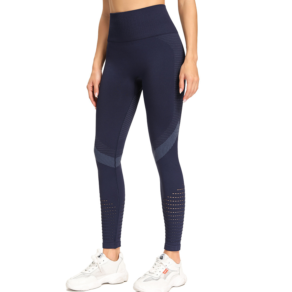 Title 6, Ademende yoga broek met hoge taille en mesh voo...