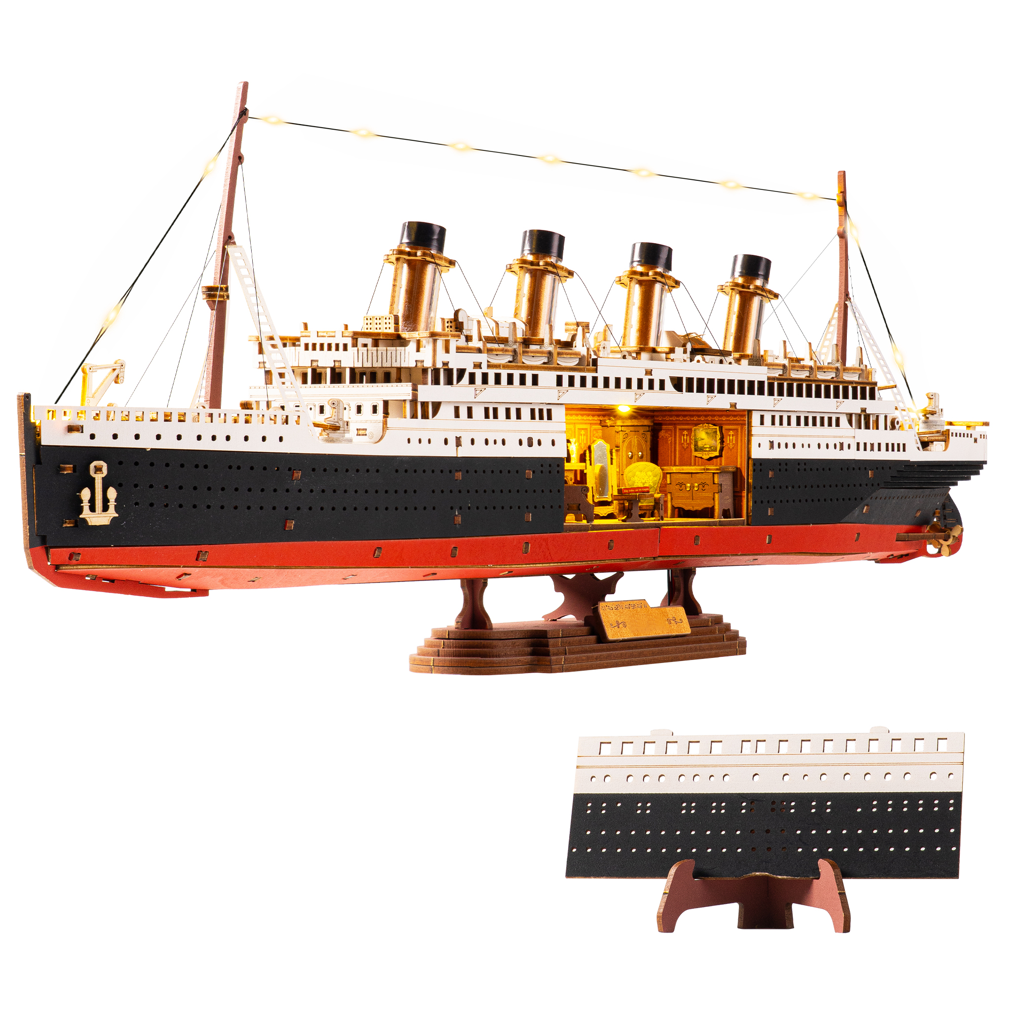 ROBOTIME 1912 Eternal Atlantic Voyager Ship Model view 2