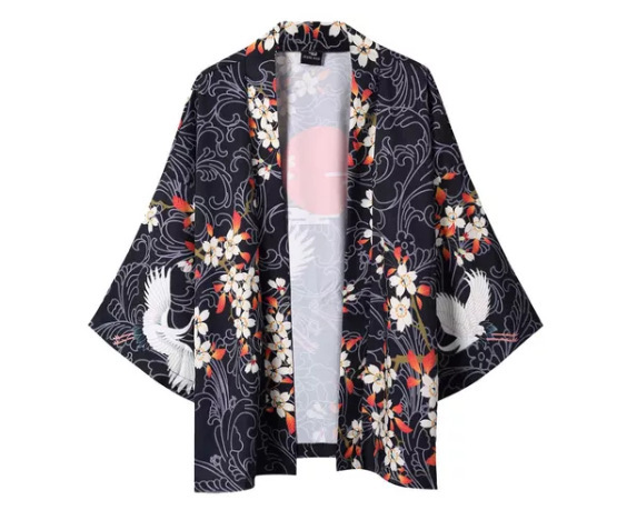 Title 12, Kimono ample 3D pour femme Cape Haori Veste Pro...