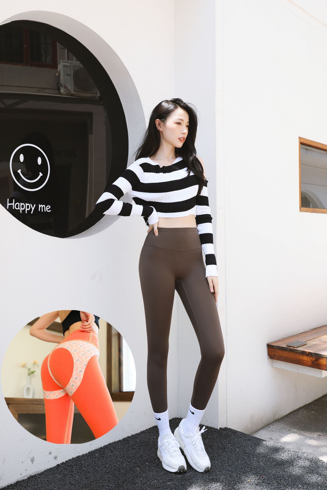 Fall Winter Cationic Velvet Thermal Shark Pants With Tummy Tuck And Butt Lift Thick Orange Velvet In Coffee - Shop at LoveMi