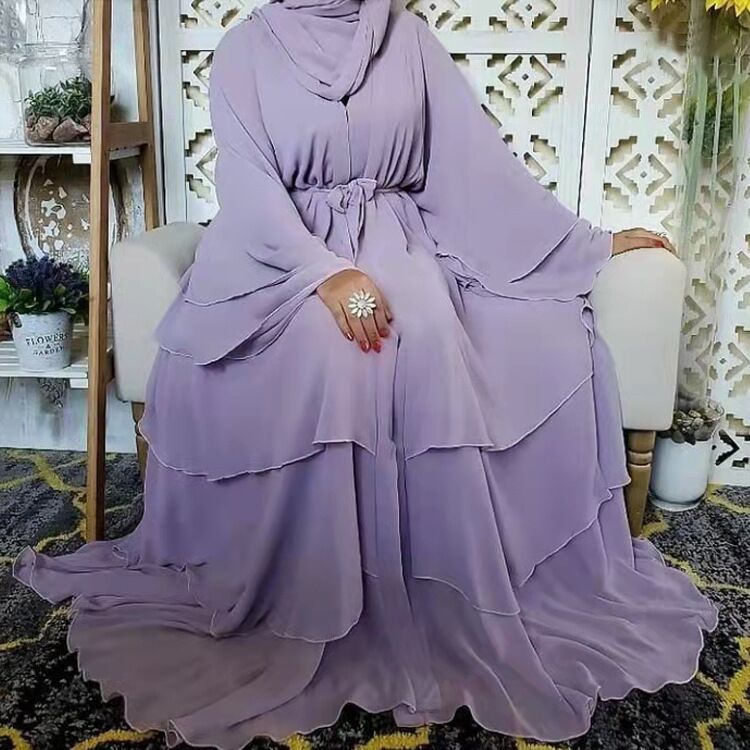 Pearl Chiffon Flowy Maxi Dress, picture 2 of 12