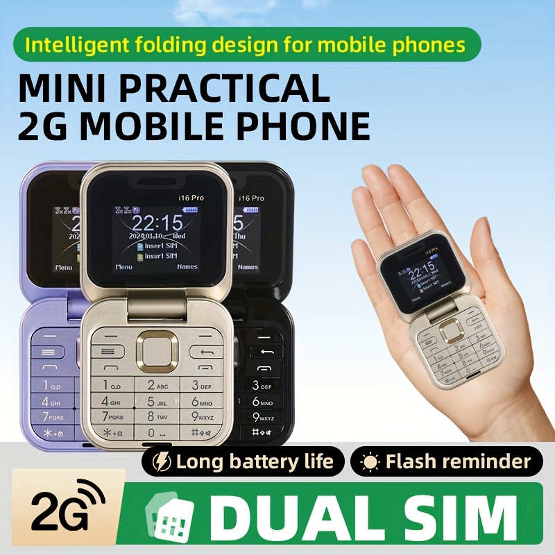 The New 2G Foldable Phone Features Dual SIM Dual Standby For Calls, Text Messages And Music, Making It Suitable For Travel, Outdoor Activities And As A Backup Phone