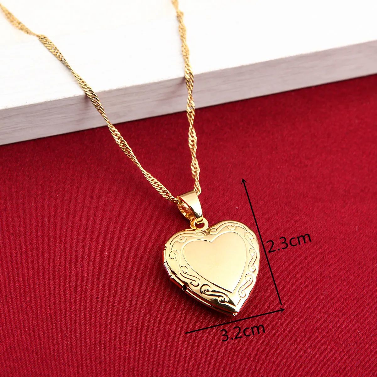 24k Gold Locket Necklace 24k Thai Baht Solid Gold Box And