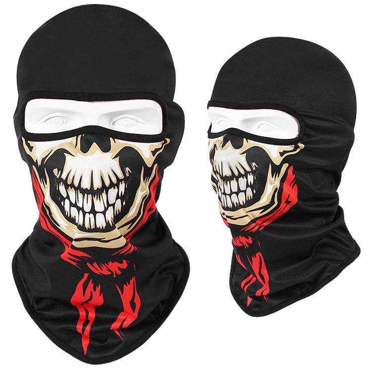 Red scarf skull