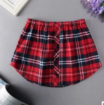 Women All match Shirts Sweaters And Fake Skirts Red - Shop at LoveMi