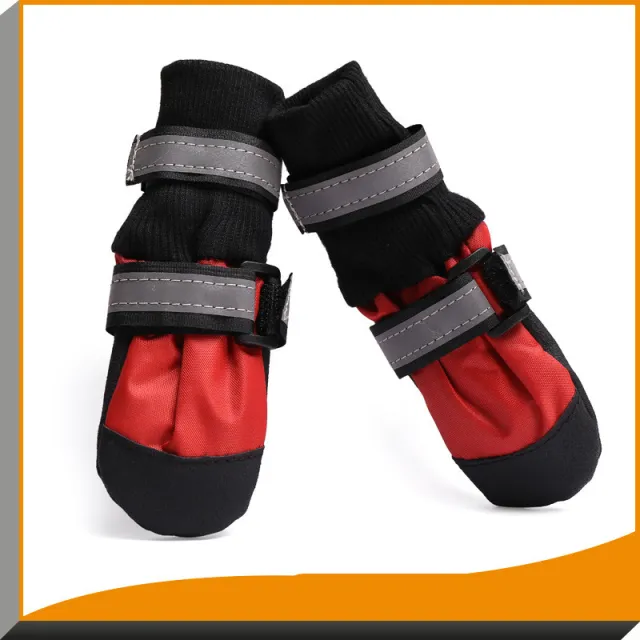 Big Walking Indoor And Outdoor Dog Shoes Red - Shop at LoveMi