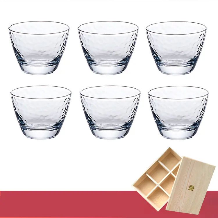 Hammer Pattern Small Wine Cup Birthday Gift Japanese Tea Set