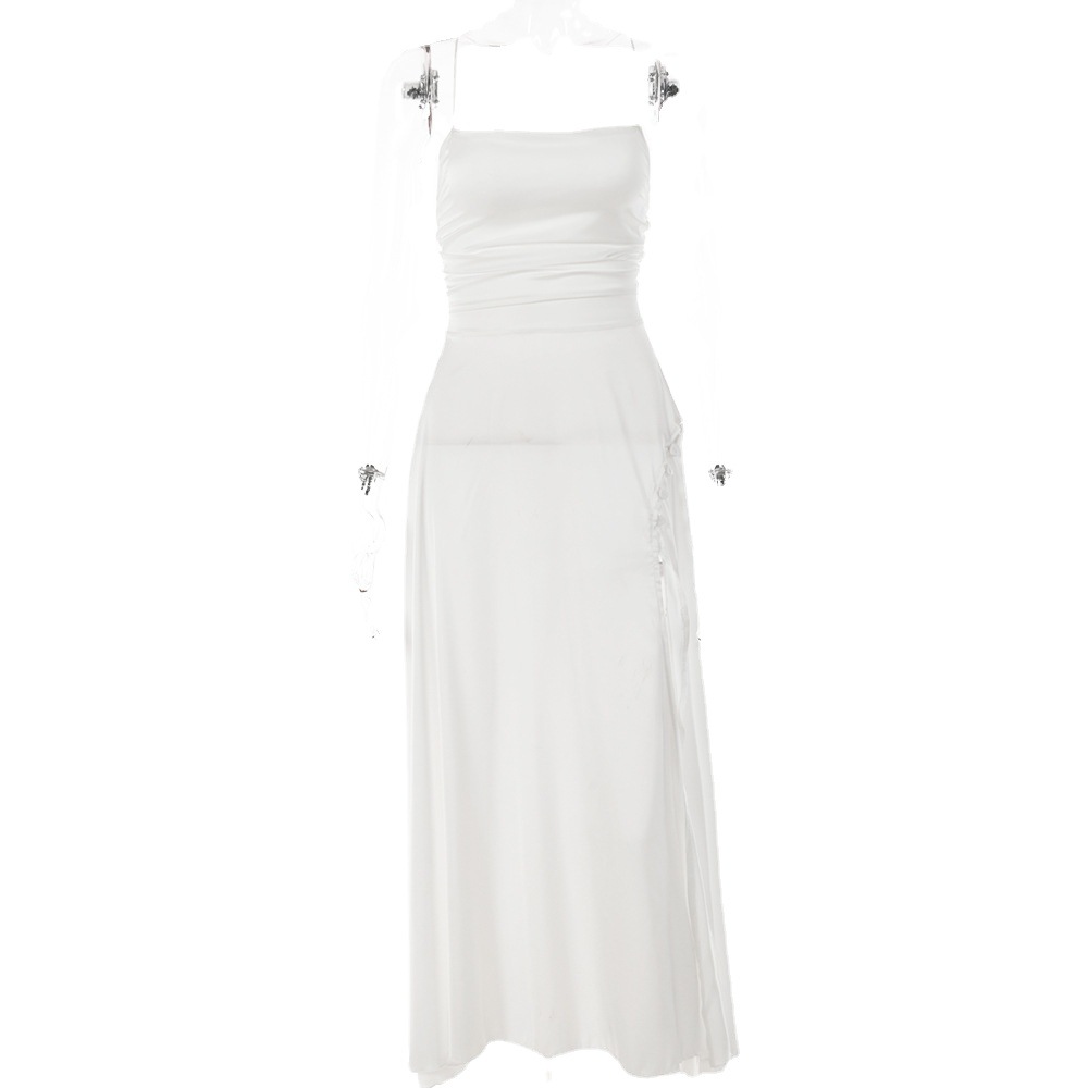 Halter Neck Slit Midi Dress, picture 4 of 6