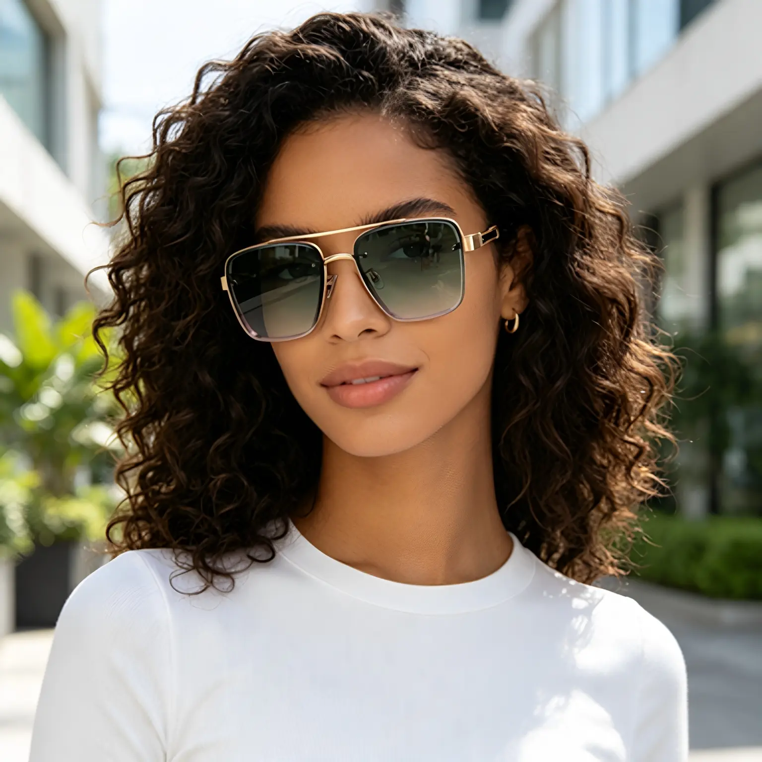 New Retro Glasses For Men, Square Frame Driving Sunglasses, High-End Men's Sun Protection Sunglasses, High-End Sunglasses