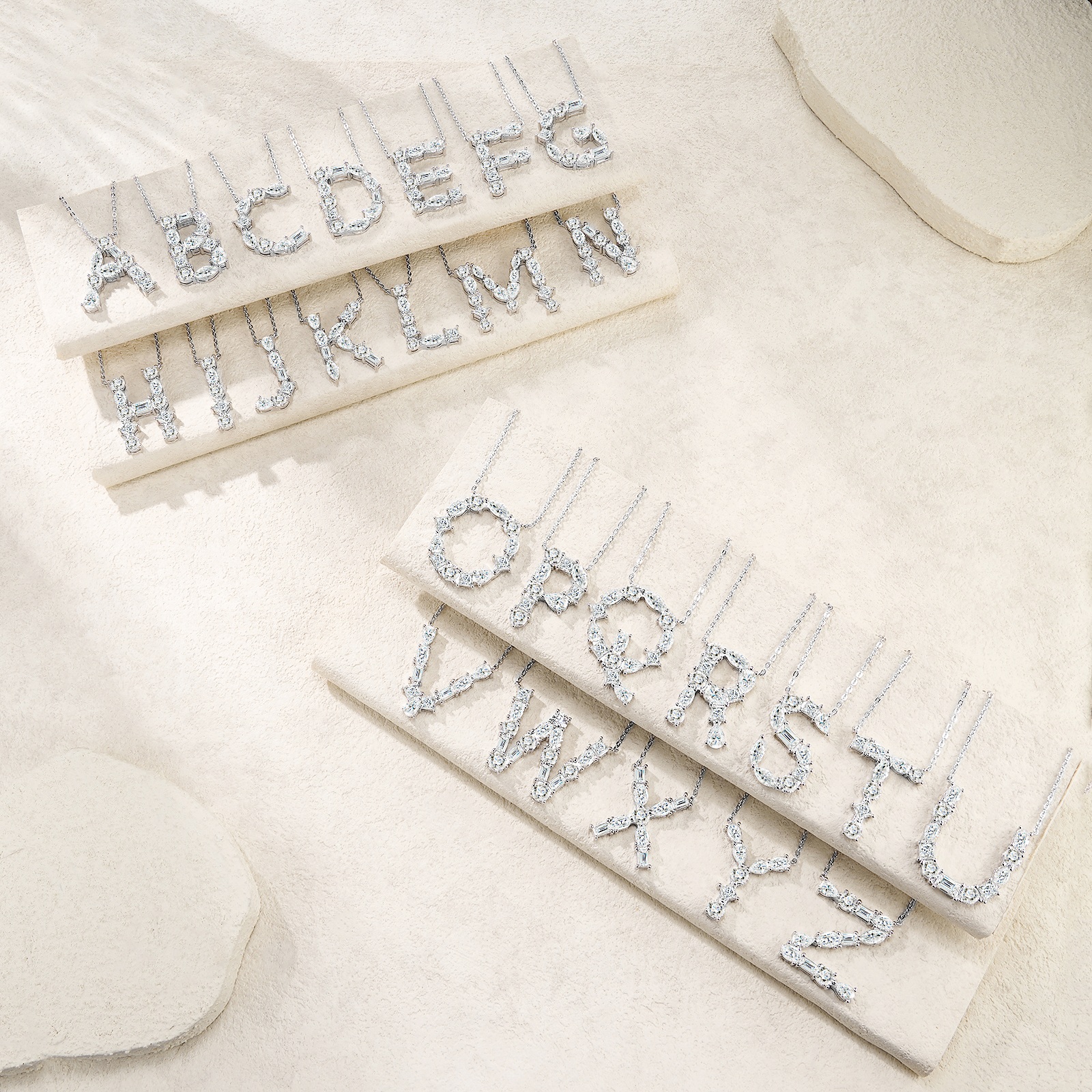 26-letter - V-shaped Necklace Pendant Featuring Top-quality Moissanite Stones, In A Luxurious And Fashionable Light Luxury Trend Jewelry Design, Made Of S925 Silver Electroplated With Platinum.