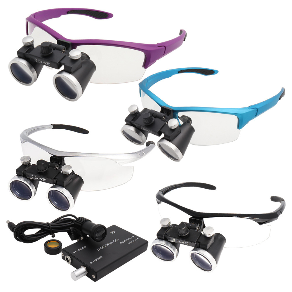 Medical and Surgical Magnifying loupes with head light