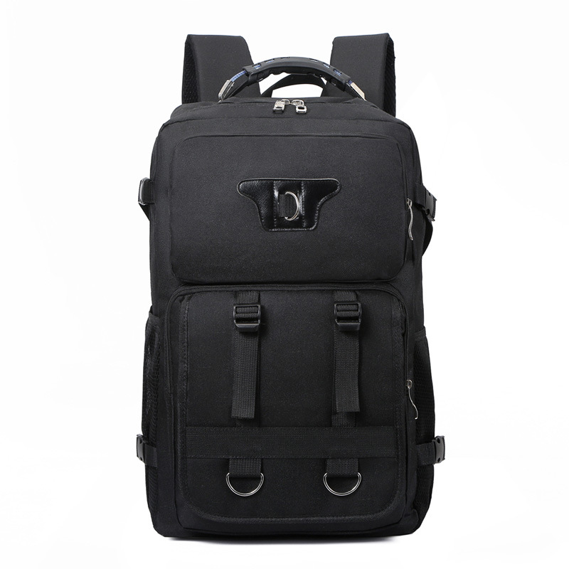 Title 2, Mens Multi-functional Canvas Backpack with Lar...