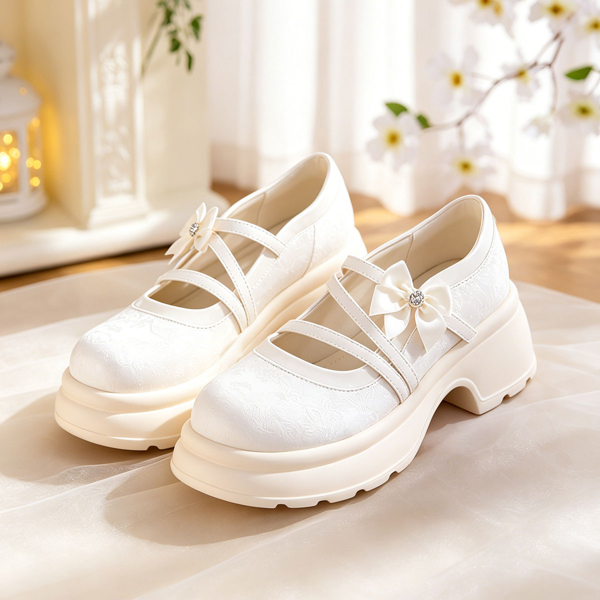 Satin Bow Mary Jane Shoes Lifestyle – Sarah Express