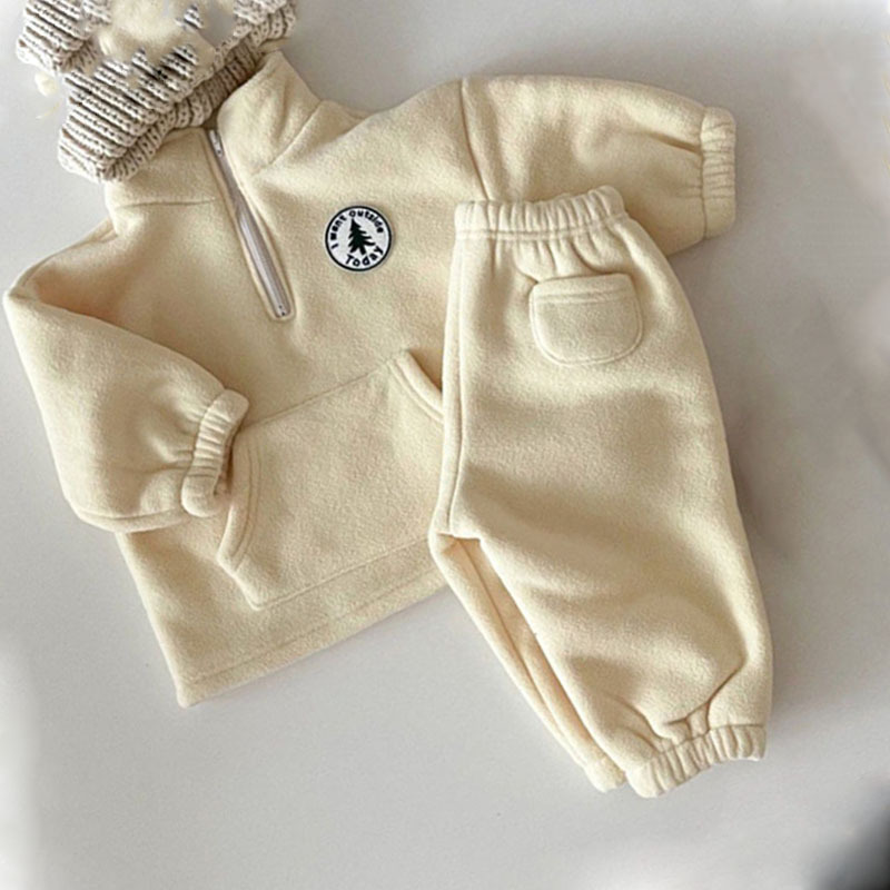 Two Piece Fleece Medium High Neck Trousers