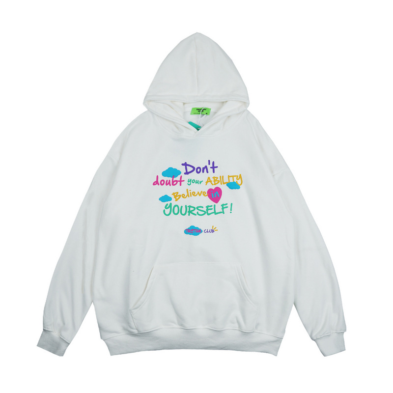 Title 7, Rainbow Foaming English Hooded Sweater Men And ...