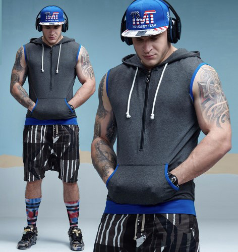 Sports And Leisure Solid Color Vest Men's Slim Breathable