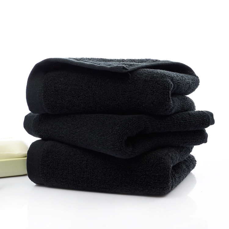 Title 1, Thick Cotton Black Face Bath Towel