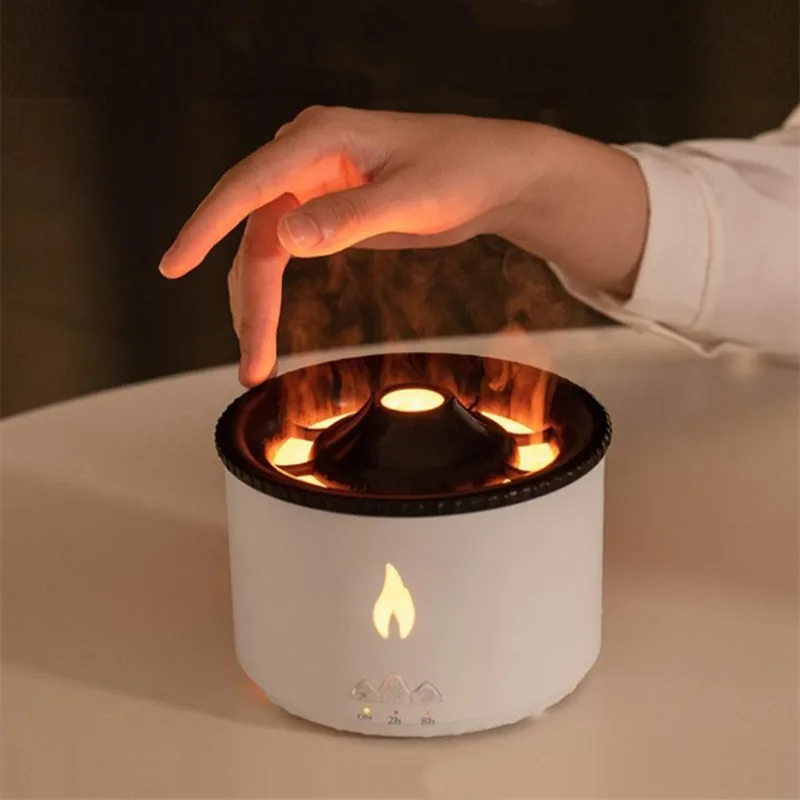 New Creative Volcano Aromatherapy Machine Flame Lamp Belt Essential