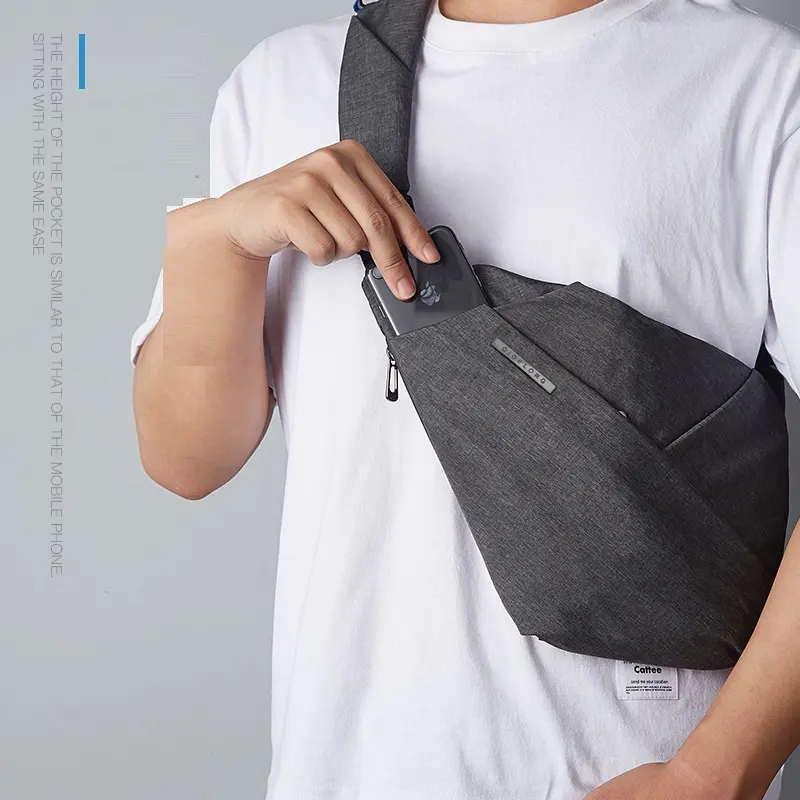 Digital Storage Canvas Chest Bag Crossbody Multi-functional Business Close