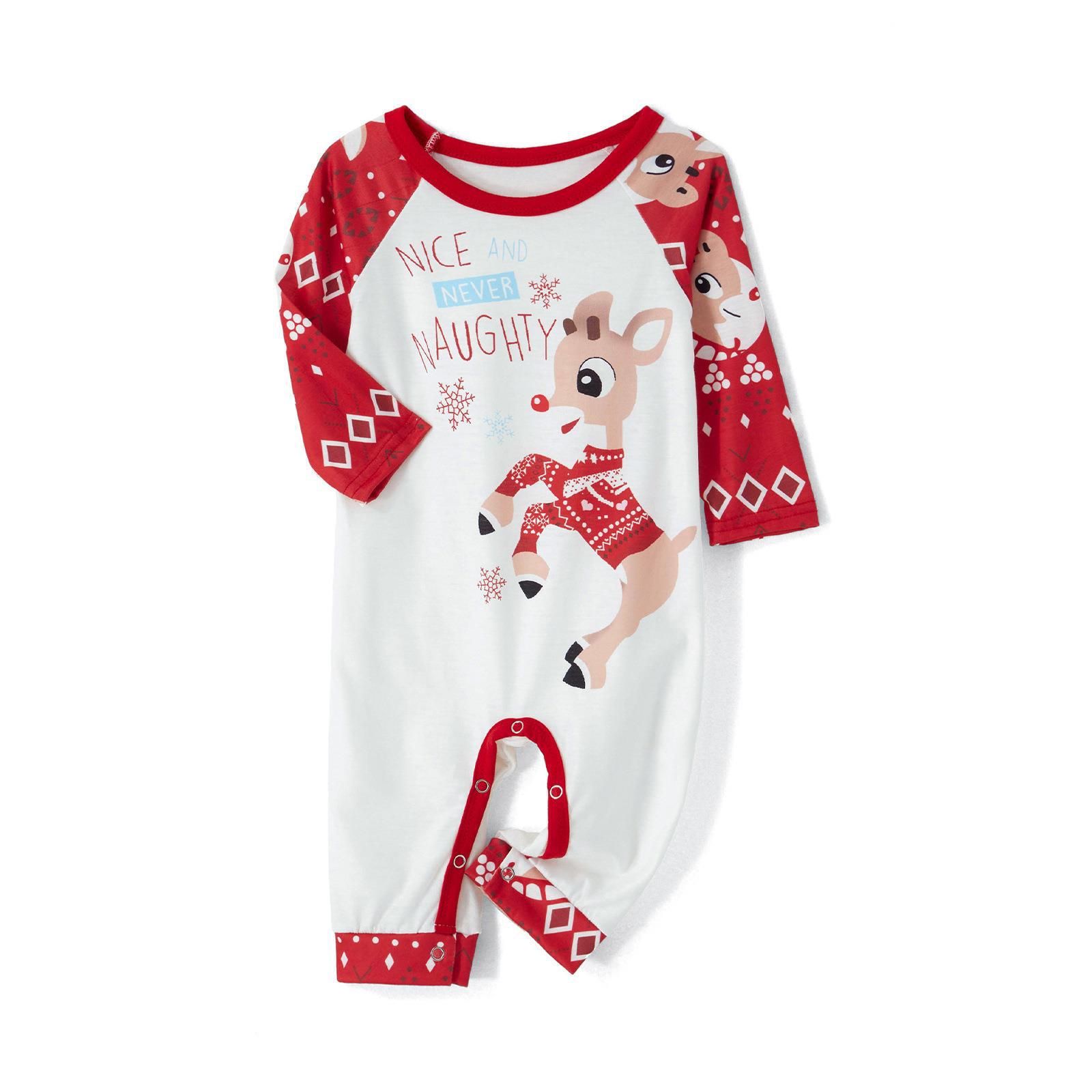 Title 13, Printed Pajamas Christmas Parent-child Wear Rou...