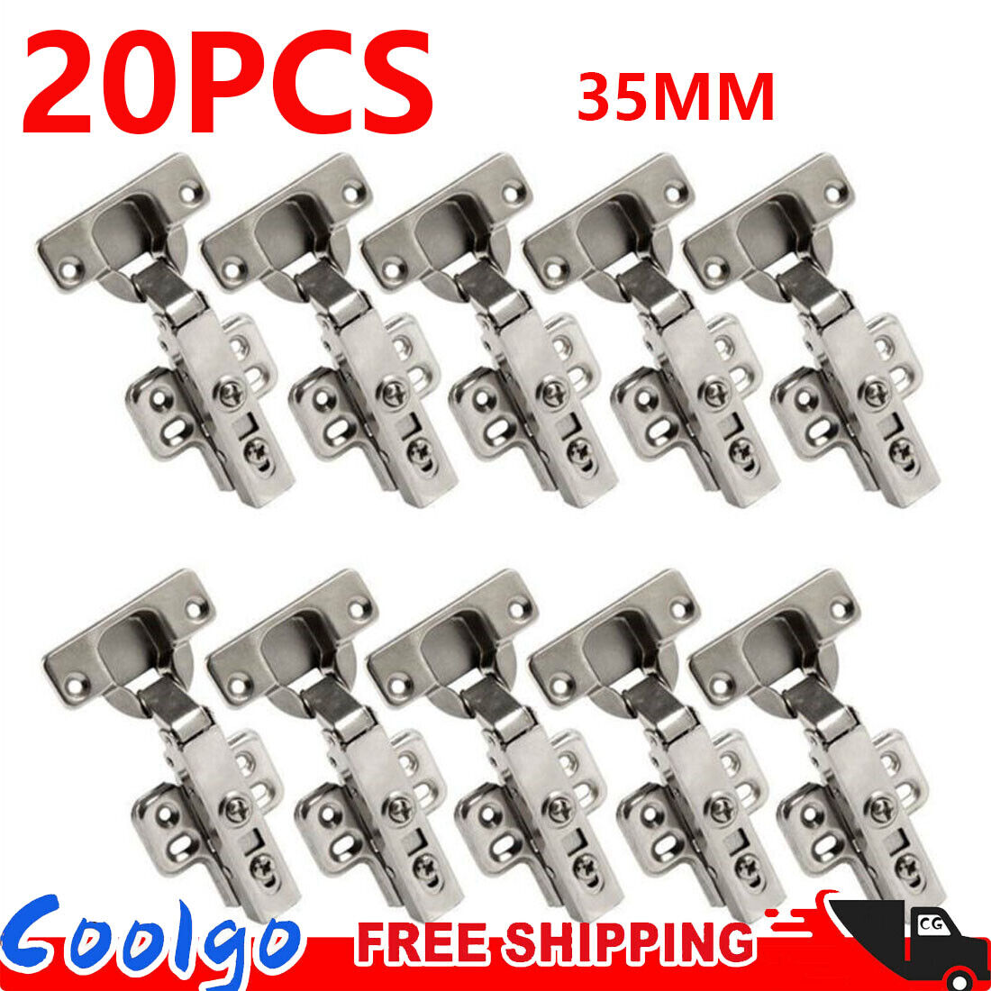 Küchenschrank Türscharniere Schrankbeschläge Set 35 mm Soft Close 20 Stück - Bild 11 von 11