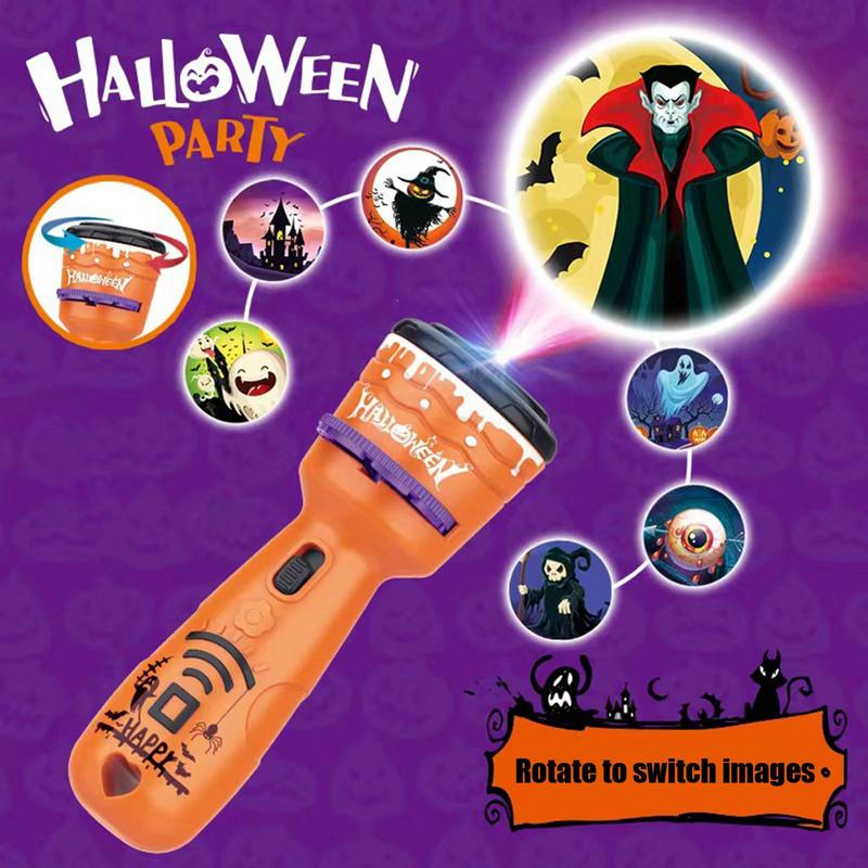 Cross-border Children's Halloween Projection Flashlight Pumpkin Christmas Luminous Projector Holiday Toy Stall Wholesale - Image 5