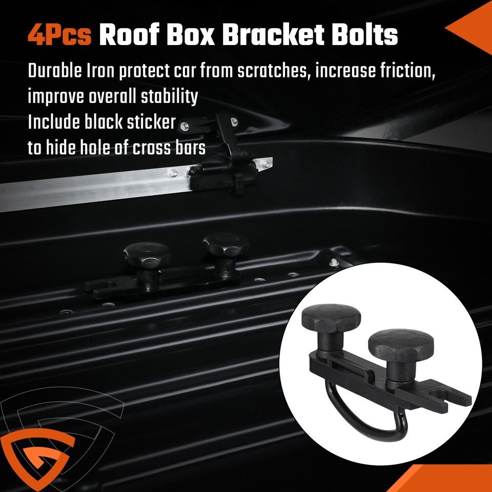 4PCS Stainless Universal Roof Box U-Bolt Clamps Car Van Mounting Fitting Kit — image 8