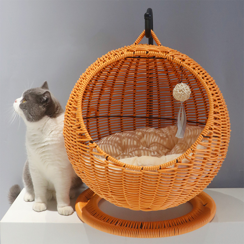 Orange PP rattan woven