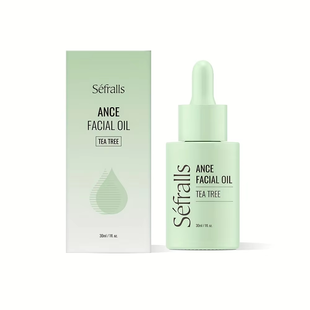 Sefralls Tea Tree Facial Oil Desalinates Acne Marks Hydrating Cleaning Skin Faci