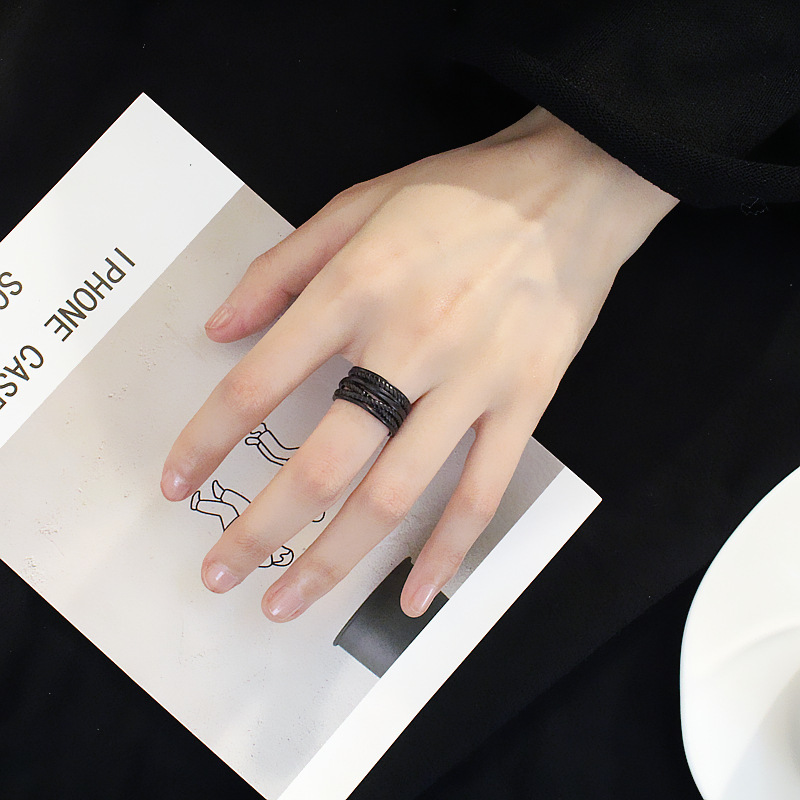 Vintage Twine Ring Student Gift Japanese And Korean Single Ring