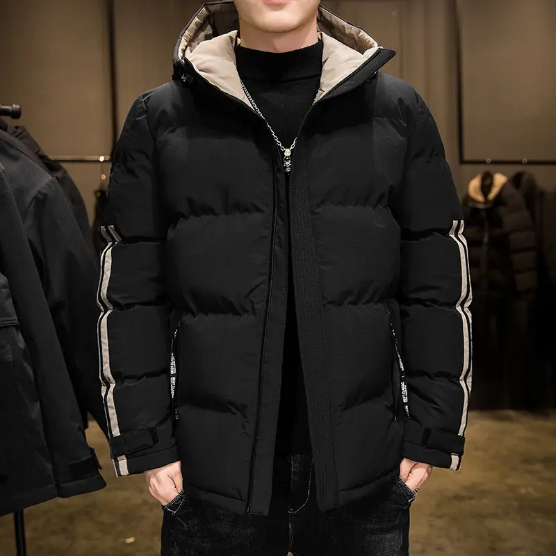 Men's Polyester Plus Velvet Padded Jacket