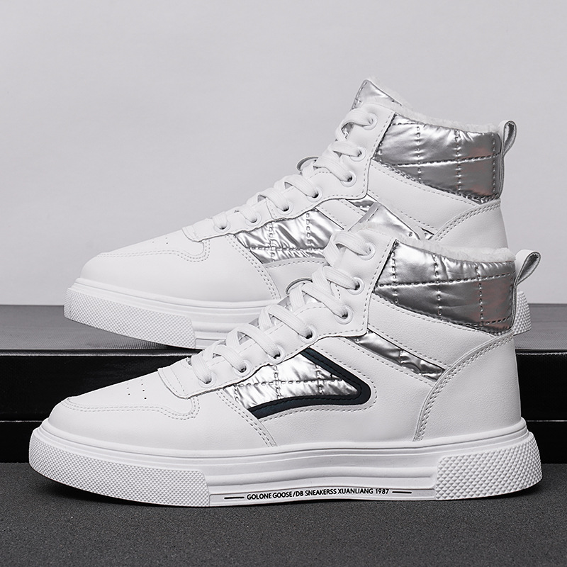 Title 6, Casual heren sportschoenen high-top van PU. Com...