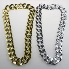 Plastic Big Gold Chain Dog Cat Necklace - Sets - View 1