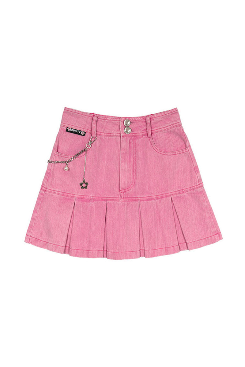 Title 2, Womens Package Hip Pleated Denim Skirt, the "H...