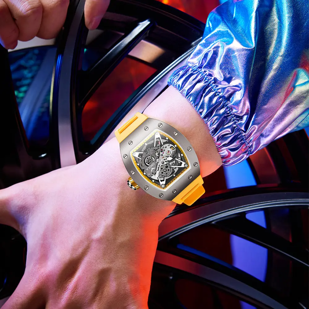Men's Silicone Band Fashion Sports Automatic Mechanical