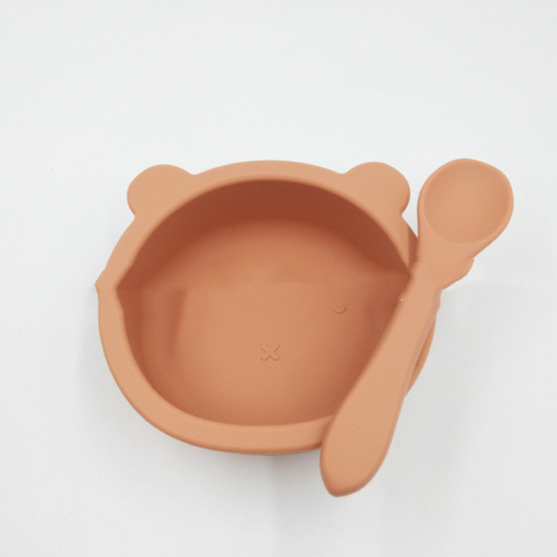 Title 5, Suction Cup Anti-fall Bear Silicone Baby Bowl C...