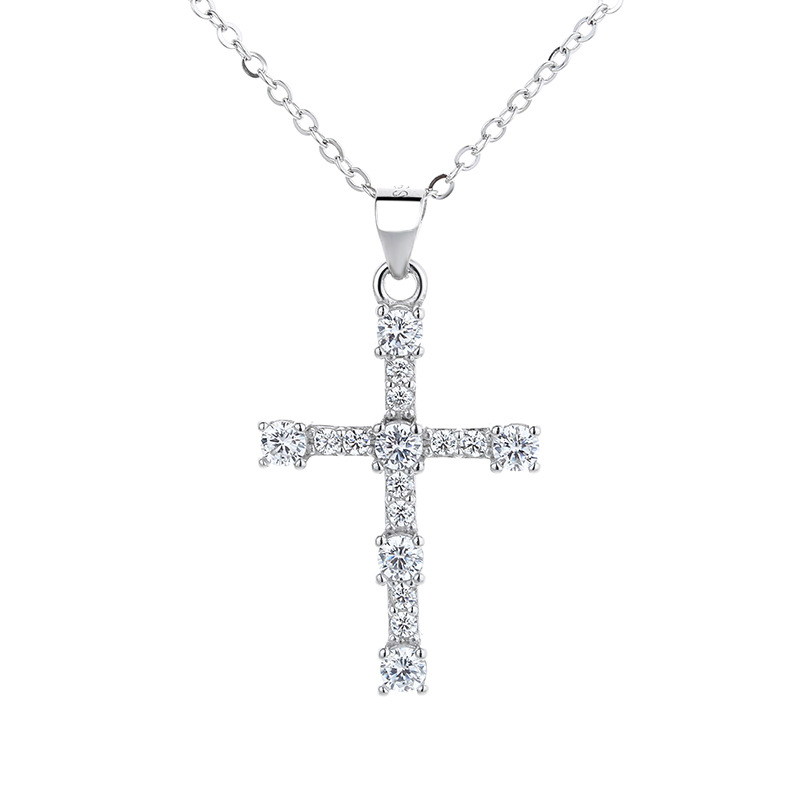 Vintage INS Diamond Korean S925 Sterling Silver Necklace
