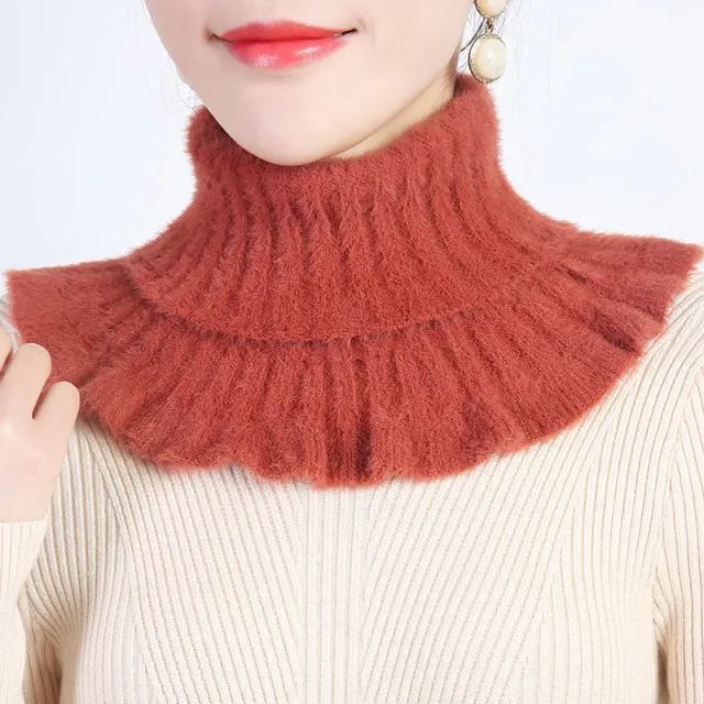 Neck neck Female Pullover Keeps Warm In Autumn And Winter Brown - Shop at LoveMi