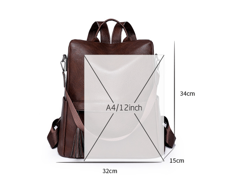 Title 1, Vintage Backpack Large Capacity Casual Shoulder...