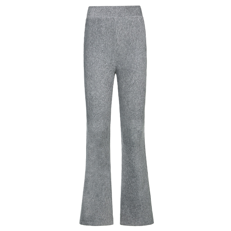 Title 3, Dames corduroy casual broek met hoge taille, za...