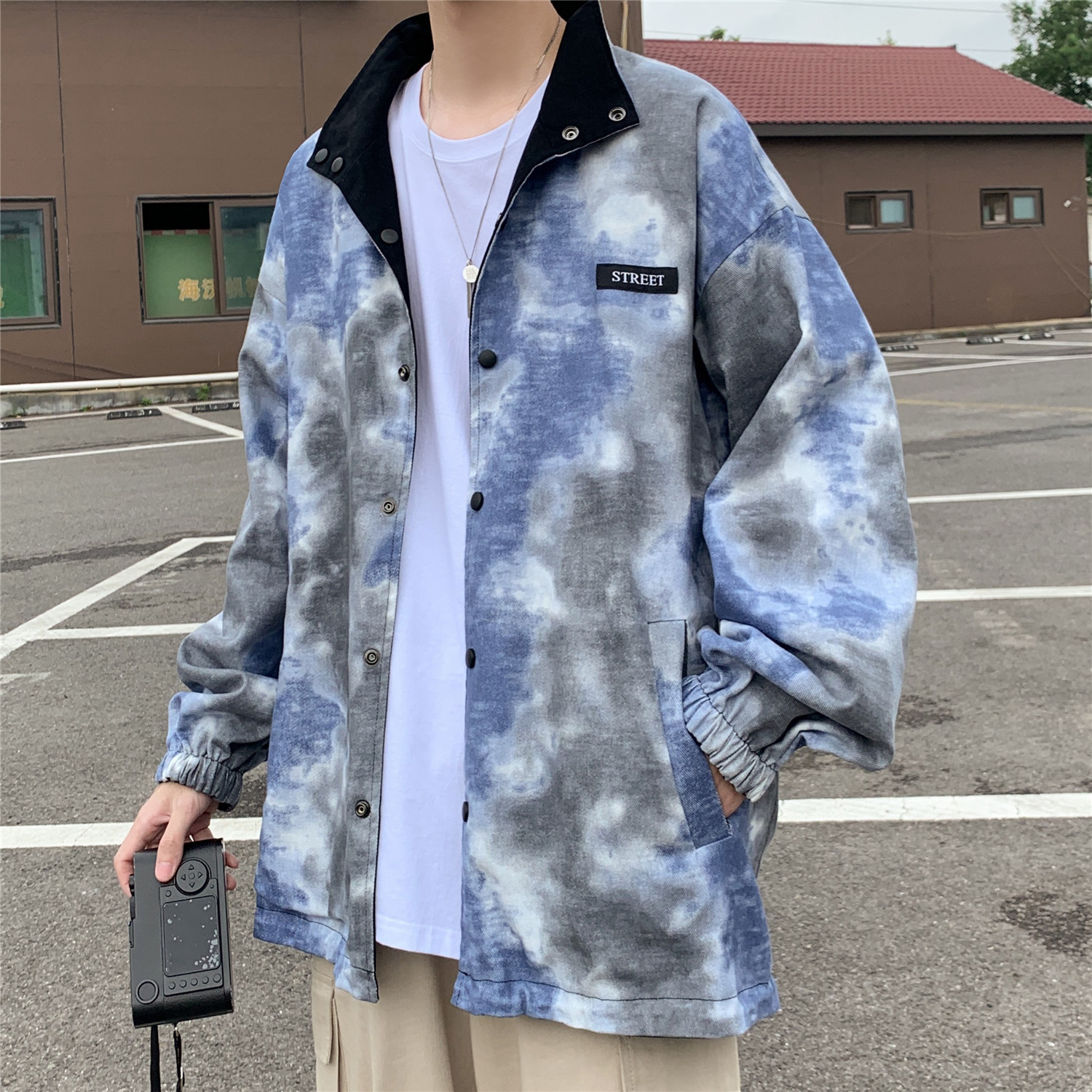 Men's Korean-style Hong Kong-style Two-side Jacket