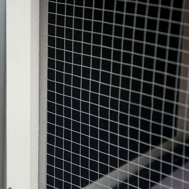 AwHut Wooden Rabbit Hutch, Bunny Cage For Small Pet W Slide-out Tray, Openable Roof